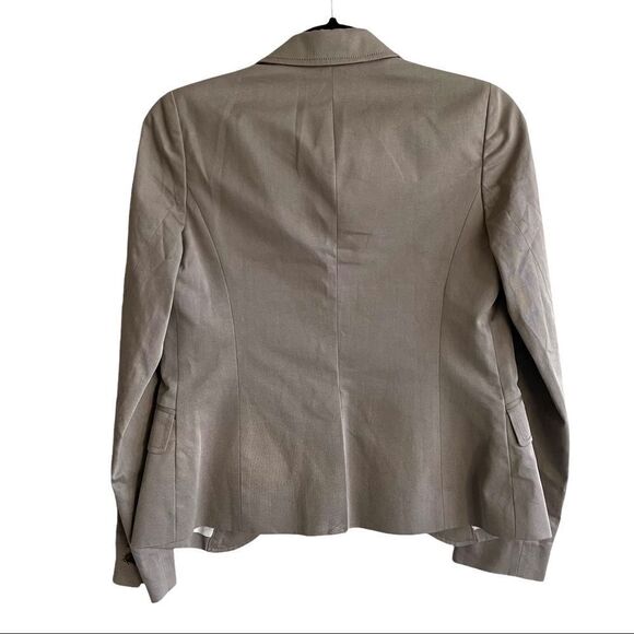 J. CREW Cotton Blazer Taupe Tan 0 - Picture 3 of 8